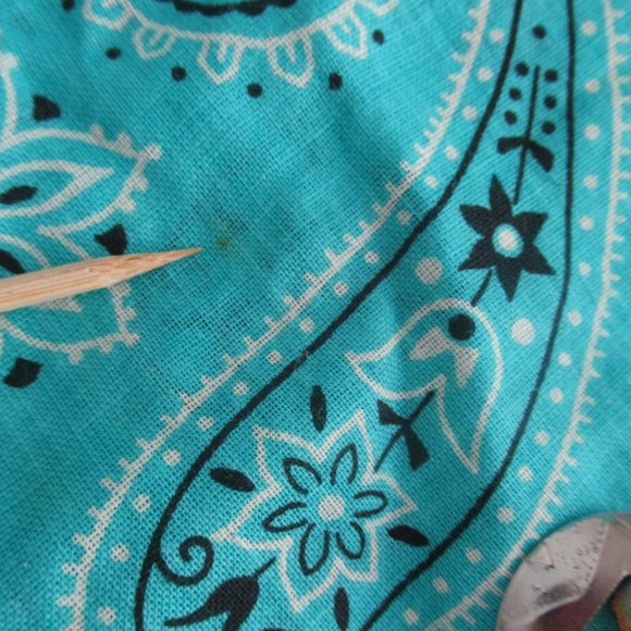 Y2K Southwestern Bandana Silver Tone Metal Conchos, Leather Fringe & Beads New - Picture 9 of 10